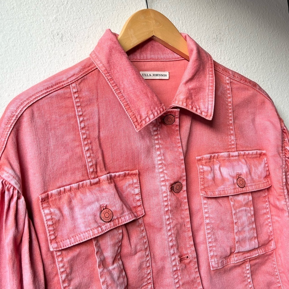 Ulla Johnson Atticus Runway Utility Jacket In Pin… - image 5